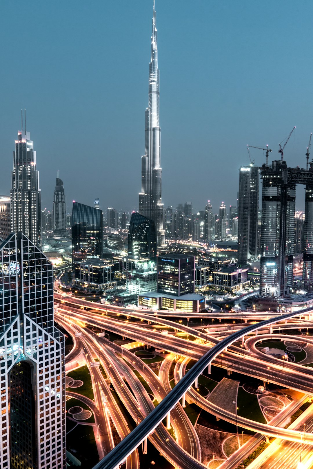 View of Burj Khalifa and Dubai